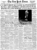 Capa do "The New York Times" no dia da declaração de guerra dos Estados Unidos contra o Japão.