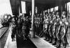 Adolf Hitler e Francisco Franco na estação de comboios de Hendaye.