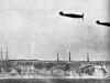 Caças alemães Bf 109E em acção perto de Kent.
