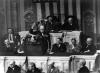 Winston Churchill discursando numa sessão conjunta do Congresso dos Estados Unidos.
