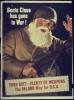 Poster "Santa Claus Has Gone To War" (Pai Natal Foi À Guerra).
