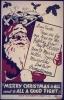 Poster "Merry Christmas to All And to All a Good Fight" (Feliz Natal a todos e para todos um Bom Combate).