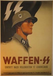 Cartaz de recrutamento das Waffen SS.