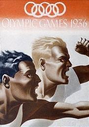 Cartaz dos Jogos Olímpicos de Berlim.