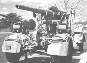 Canhão Flak 88 mm com reboque.