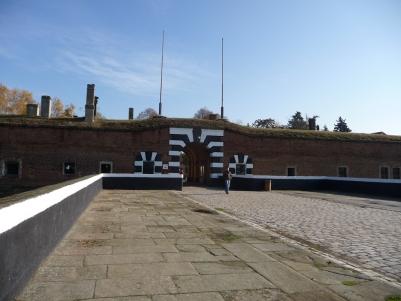 Entrada no Pequeno Forte de Theresienstadt.