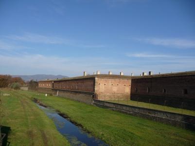 Sistema de canais à volta do Pequeno Forte de Theresienstadt.
