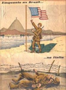 Propaganda Nazi contra o Brasil e os EUA.