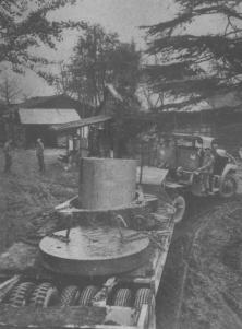 Cíclotrons de Nishina destruídos a serem transportados.