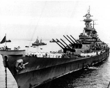 USS Missouri na Baía de Tóquio.