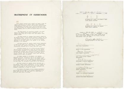 Termos de rendição do Japão.