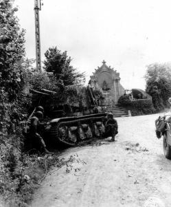 Panzerkampfwagen 35R(f) alemão destruído