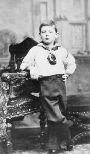 Winston Churchill ainda em criança com 7 anos de idade.