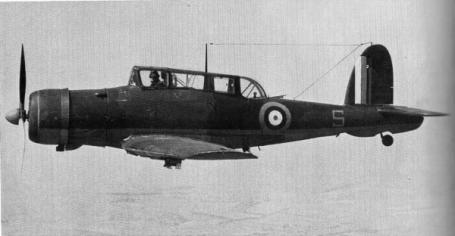 Aeronave Blackburn Skua do 759º Esquadrão Aviação Naval Britânica.