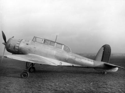 O primeiro de dois protótipos do Blackburn Skua Mk.I (K5178) da Marinha Real.