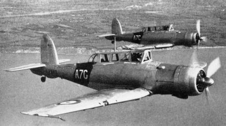 Aeronave Blackburn Skua do 803º Esquadrão da Aviação Naval Britânica.